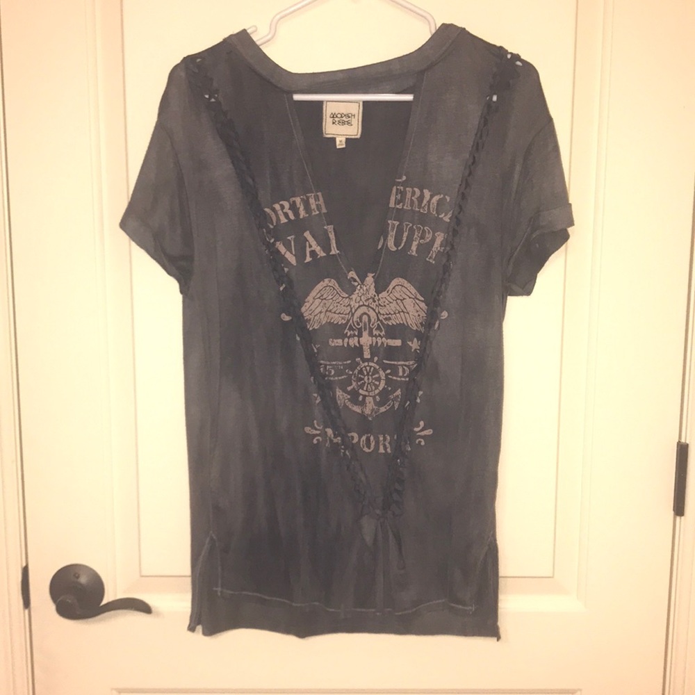 Washed out grey shirt
